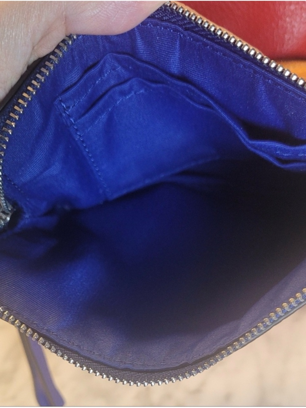 Coach Colorblock Andi Leather Backpack With Blue Wristlet EUC 🩷❤️🧡💙 Absolutely 🤩 - Picture 12 of 12